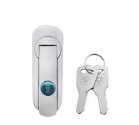 JCBIZ New AB403 Distribution Box Control Cabinet Lock Silver Universal Handle Equipment Flat Door Lock Pop Up Style for Toolboxes Electrical Cabinet Panels File Cabinets RV Doors