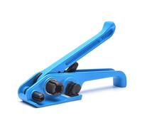 JCBMGDBKH Heavy Duty Manual Strapping Tool for Carton Box Pallet - 16-19mm Width PET Plastic Strap Banding Sealing & Tensioning Tool,Anti-Slip Gears, Effortless Tightening,Easy to operate,Blue