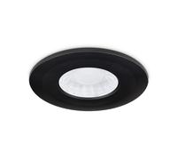 JCC JC1107/BLK X50 Fire rated downlight Bezel Aluminium Black