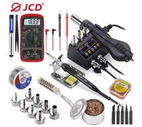 JCD 2 in 1 750W Soldering Station LCD Digital Display Welding Rework Station for cell-phone BGA SMD IC Repair Solder Tools 8898 8898PRO2