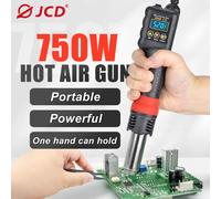 JCD 8208 Micro Hot Air Gun 750W Welding Rework Station LCD Digital Display Soldering Heat gun Hair Dryer BGA IC Solder Tools 8208 KIT1