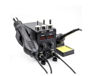 JCD 8586D Soldering Station 2 in 1 Hot Air Gun Solder with Digital Display,10-Minute Sleep Mode for SMD Rework(8586 KIT4)