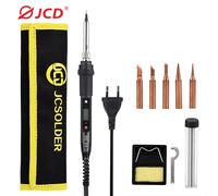 JCD Electric soldering iron 80W LCD Digital Display Adjustable temperature soldering iron tips 220V/110V Welding solder tools WHITE