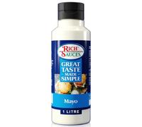 JCD Foods Vegan Mayonnaise 1L | Thick & Creamy Plant Based Mayo | Classic Rich Mayonnaise Flavour with a Hint of Mustard | Vegan & Gluten Free | Large 1 Litre Catering Bottle
