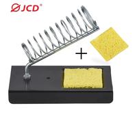 JCD Soldering Iron Stand Portable Holder Soldering Tin Stand with Welding Cleaning Sponge Electric Soldering Iron Accessories black