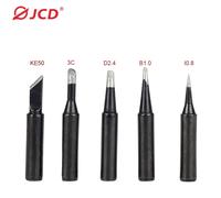 JCD Soldering Iron Tips black Pure Copper Soldering Tip 5pcs/set 900M-T Lead-free Welding Solder Rework Tools Accessories Silver