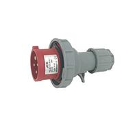JCE 16 Amp 4 Pin Red Trailing Plug 415V IP67 Waterproof. 3 Phase, Industrial Plug