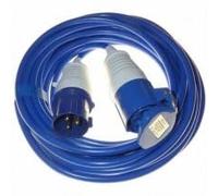 JCE 16AMP HEAVY DUTY Arctic Blue Extension Lead Hook Up 4mm 3 Pin 240V (30M)