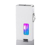 JCFHQGHR Cool Lighter, Extra Wide Soft Flame Lighter, Shake to Light, With Visible Air Window and Adjustable Flame Dial, Great for BBQs, Candles and Camping(C)
