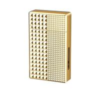 JCFHQGHR Smart metal voice-activated kerosene lighter, four ignition modes, transparent visible gas chamber, suitable for barbecue, candles, outdoor, men's gift(D)