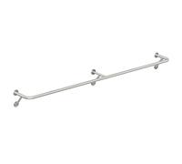 Jcgly Clothing Rail Wall Mounted Clothes Rail, Heavy Duty Stainless Steel Creative Garment Hanging Rod Wall Tidy Rail, Boutique Clothes Store Display Shelf, 8 Size(Size:160cm)