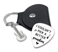 JCHCAMRY I Couldn't Pick A Better Grandson,Stainless Steel Engraving Guitar Pick accessories Gift for Friend Brother Musician Guitar Player Birthday Christmas Thanksgiving Graduation Gifts(Grandson)