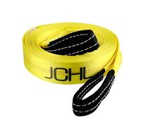 JCHL Recovery Tow Strap with Reinforced Loops 2inx20ft Heavy Duty 24,000lb Break Strength Vehicle Recovery Rope Use for Emergency Towing Rope, Tree Saver, Winch Extension, Triple Reinforced Loops