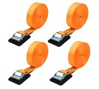 JCHL Sturdy 20-foot-by-1-inch Tie Down Strap Lashing Strap Cargo Tie-Down Strap Padded Cam Lock Buckle 1000lbs Capacity (4-Pack)