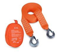 JCHL Tow Strap Heavy Duty with Hooks 2”x20’ 15,000LB Recovery Strap 6,8 Tons Towing Strap with Safety Hooks Polyester