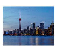 Jchmrt Toronto City Skyline Canada Cityscape Photo Large Wall Art Poster Print Thick Paper 18X24 Inch