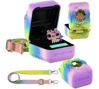 JCHPINE Silicone Cover Case for Bitzee Magicals Interactive Digital Pet and Case, Protective Skin Sleeve for Bitzee Magicals Virtual Electronic Pets Accessories (Rainbow)