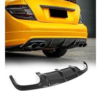 JCING Carbon Fiber Rear Bumper Diffuser for Mercedes Benz W204 2008-2011 C250 C300 C350 Sport & C63 AMG Sedan Coupe Custom Lower Bumper Lip Spoiler Body Kit