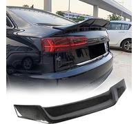 JCING Carbon Fiber Rear Trunk Spoiler Fits for Audi A6 C7 A6 Quattro S6 Sedan 2012-2018 Rear Trunk Spoiler Boot Wing Lip