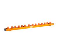 JCK 3/8 Inch Drive Aluminium Socket Organiser Rail, 14 Adjustable Clips