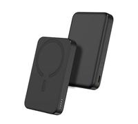 JCK Portable Power Banks Magnetic with USB-C Port, 5000mAh, Mag-safe Compatible With High-Speed Charger, Powerful External Battery, 22.5W Fast Charging for iPhone 15/14/13/12/Pro/Pro Max Series-Black