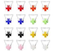 JCKD 16 pcs Nose Clips Swimming, Nose Plug Reusable Waterproof Nose Protector, Waterproof Silicone Nose Plugs, Training Swim Nose Protector Plug for Kids, Adults, Beginners, Free Divers (8 Colors)