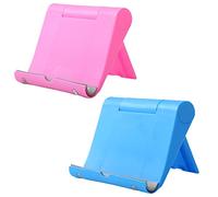 JCKD 2 Pack Adjustable Folding Plastic Table Stand for 6-11 Inch Tablet Stand Compatible with iPhone 15 Pro MAX 14 Samsung Galaxy Note 20 Air Mini Android Universal for All Smartphones