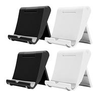 JCKD 4 adjustable foldable plastic stand for desktop, suitable for 6-11 inch tablet stand, compatible with iPhone 15 Pro MAX 11 Samsung Galaxy Huawei Xiaomi Android all smartphone stands