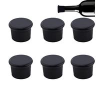 JCKD 6pcs of Silicone Bottle stoppers, Reusable Bottle Stopper caps, Suitable for Wine, Champagne Bottles, Beer Bottles, Sparkling Wine, Wine stoppers, Bottle stoppers, and Keeping Fresh Bottle caps