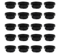 JCKD Pack of 20 Black Rubber Covers, Silicone Wire Loop, Rubber Feet, Silicone Feet, 5 mm, Protective Rubber Seal for RV Cooker, Compatible with Dometic, Smev and Thetford Accessories