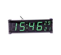 JCKJWL 1.2" Wifi Clock 24 Hours Electronic Clock, LED Digital TIME Display Second Temperature Alarm Clock Wireless Network Timing Watch Multiple Modes(Purple)