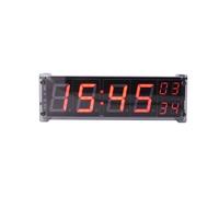 JCKJWL 1.2" Wifi Clock 24 Hours Electronic Clock, LED Digital TIME Display Second Temperature Alarm Clock Wireless Network Timing Watch Multiple Modes(Red)