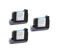 JCKJWL 1/3/5pcs 2588+ 2588+(M) No Encryption Solvent Ink Cartridge for Handheld Printer 600DPI Date 12.7mm Inkjet Coder Multi-format Printing(Green,3pcs)