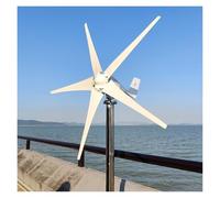 JCKJWL 1000W 5 Blades 12V 24V 48V Windmill Wind Power Wind Turbine Generator MPPT Controller For Home Use Low Noise, High Efficiency Power Generation(With Hybrid Control,12V)