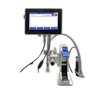 JCKJWL 12.7/25.4mm Ink Cartridge Label Printer Online Inkjet Printer QR Strip Number Number Logo Expiration Date Multi-format Printing(12.7mm-With ink)