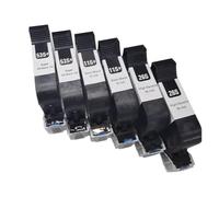 JCKJWL 12.7mm 53S 53S+ Black Quick-dry Ink Cartridge For Online Batch Inkjet Printer 42ML Encrypted Cartridges Multi-Functional Coding (6PCS)