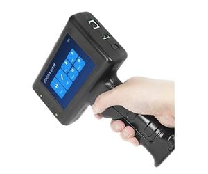 JCKJWL 12.7mm Handheld Inkjet Printer Gun Portable For Metal Expiry Date Barcode QR Code Batch Numbers Multi-format Printing(Printer 3 black inks)