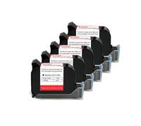 JCKJWL 12.7mm Handheld Printer Ink Cartridge, Fast Dry Solvent 600DPI Thermal Inkjet Printer Black Ink Cartridge Multi-format Printing(5PCS)