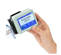 JCKJWL 12.7mm Mini Inkjet Printer For QR Bar Batch Code Date Logo Expiry Label Handheld Jet Thermal Inkjet Printer Multi-Functional Coding (Blue)