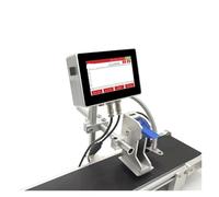 JCKJWL 130Pro Industrial Online Inkjet Printer 12.7mm Nozzle Silver Shell TEXT QR Barcode Batch Number Logo Date Label Printer Multi-format Printing(Sliver)