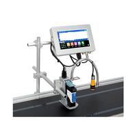 JCKJWL 170PLUS 12.7/25.4mm Online Thermal Inkjet Printer, Text QR Barcode Batch Number Logo Date Label Printer Multi-format Printing(12.7mm with 1 ink)