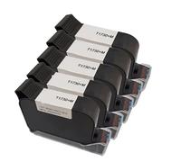 JCKJWL 1730M 12.7mm Original Ink Cartridges Water-proof Solvent Black Inks For Inkjet Printer Multi-format Printing(5PCS)