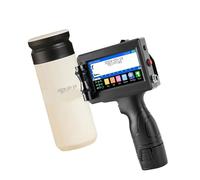 JCKJWL 1750PLUS 12.7/25.4mm Portable Handheld Inkjet Printer, Text QR Barcode Label Printer Batch Number Logo Date Coding Machine Multi-format Printing(25.4mm with 1 ink)