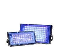 JCKJWL 1PCS 50-300W LED UV Floodlight 395NM 365NM Waterproof Disco Party Stage Black Light Fast Curing(200W)