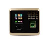 JCKJWL 2.8 Inch LCD Time Clock For Small Businesses WIFI Fingerprint Face Recognition Access Control Time Attendance System With Multi-language and Staff Support(Attendance Gold)