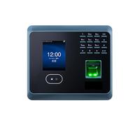 JCKJWL 2.8 Inch LCD Time Clock For Small Businesses WIFI Fingerprint Face Recognition Access Control Time Attendance System With Multi-language and Staff Support(Attendance Blue)
