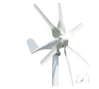 JCKJWL 2000W Windmill 12V 24V 48V 6 Blades Wind Turbine Generator With MPPT Controller Low Start Wind Speed Home Appliance Low Noise, High Efficiency Power Generation(With Hybrid Charger,24V)