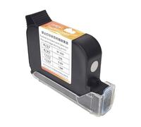JCKJWL 25.4mm High Adhesion Solvent Fast-drying Ink Cartridge Suitable For Non-encrypted Inkjet Printer Multi-format Printing(Black)