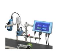 JCKJWL 260E Online Thermal Inkjet Printer 12.7mm/25.4mm 2 Nozzles Industrial Printer Batch Number Text Expire Date QR Barcode Multi-Functional Coding (25.4mm 2 ink)