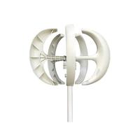 JCKJWL 3000W 5000W 10000W Small Vertical Axis Wind Turbine Generator 8KW 12V 24V 48V Low Noise Windmill With MPPT For Farm RV Low Noise, High Efficiency Power Generation(White,24V_8KW)